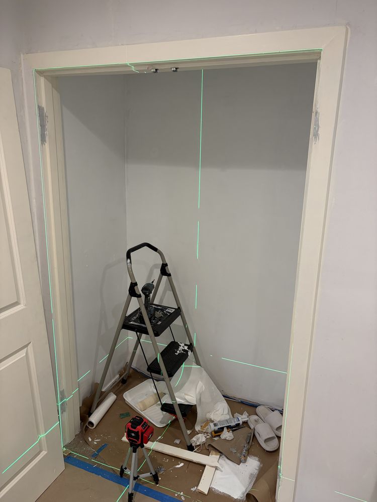 Interior double-door installation