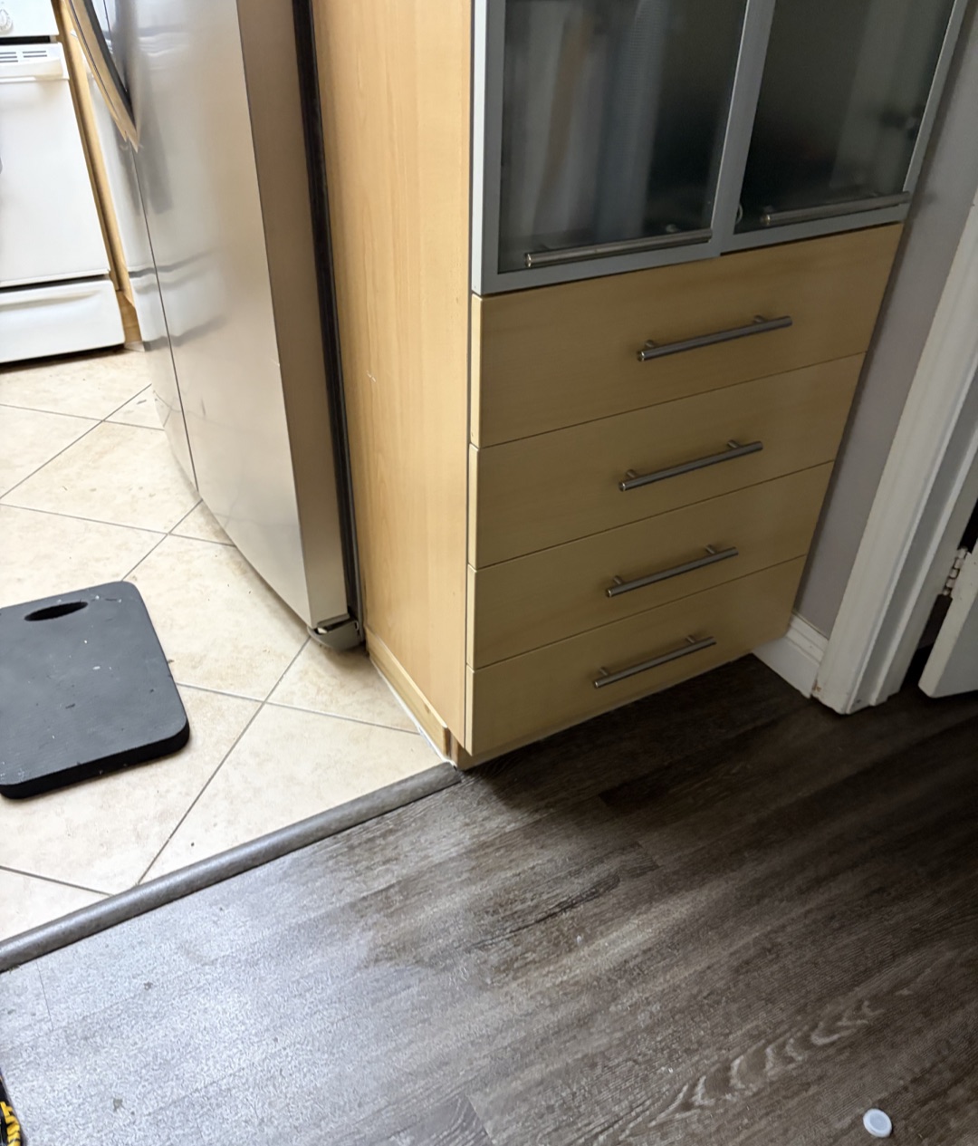 Custom wood toe-kick replacement — project photo 5