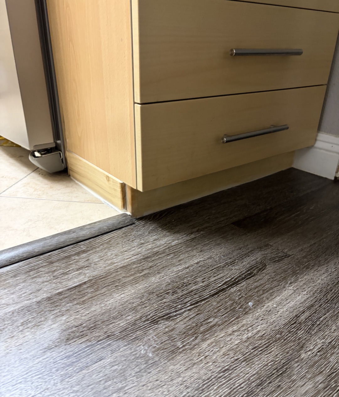 Custom wood toe-kick replacement — project photo 6