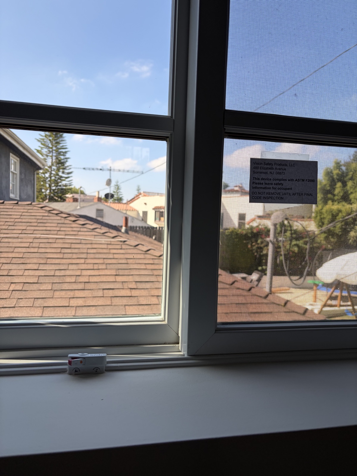 Custom window opening control device installation — project photo 3