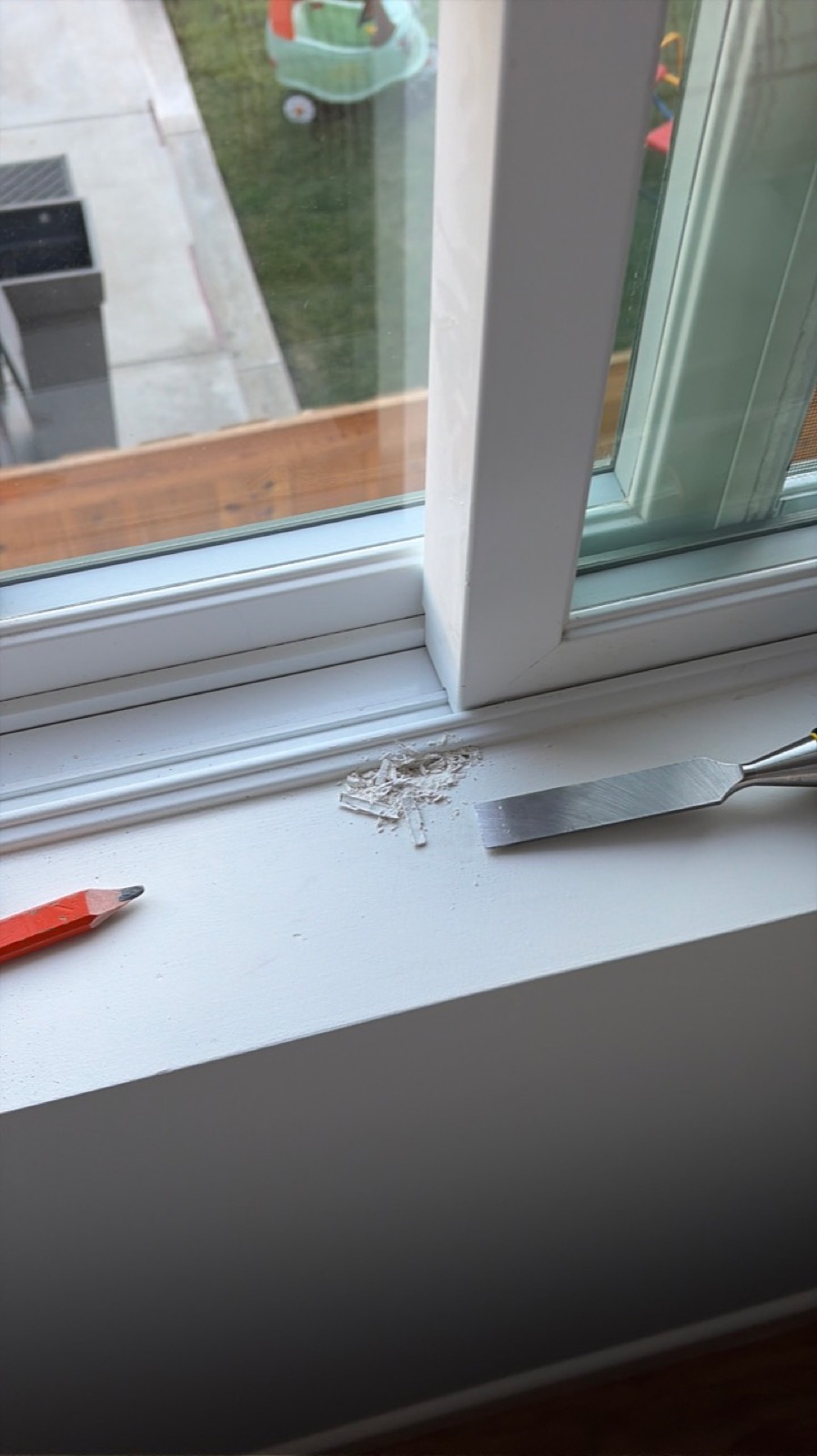 Custom window opening control device installation — project photo 6
